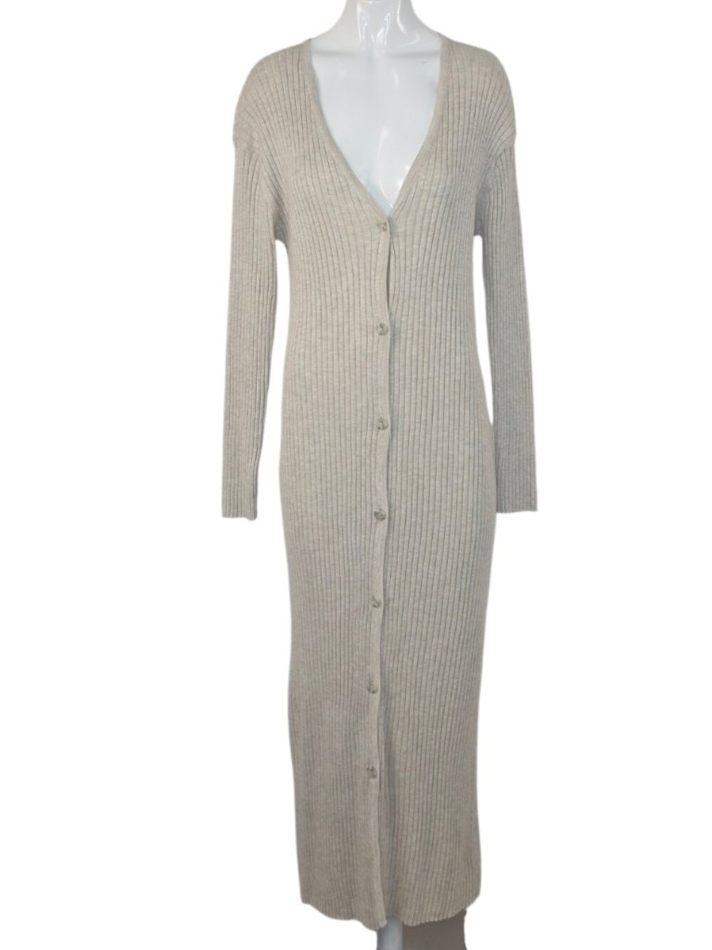 Victoria's Secret Longline Luxe Knit Cardigan Dress, Long Sleeve, Size Small